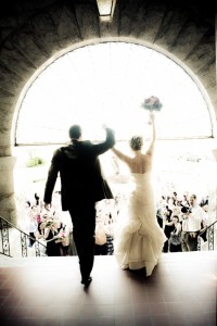 Paul & Stephanie were wed on the Gonzaga Campus in the student chapel in College Hall.