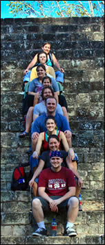 The MP crew poses at the Coan ruins.